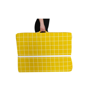 Katlanır Yer Yatağı Sünger Yatak Sarı Pano 80x180 Cm-6 Cm Tek Kişilik