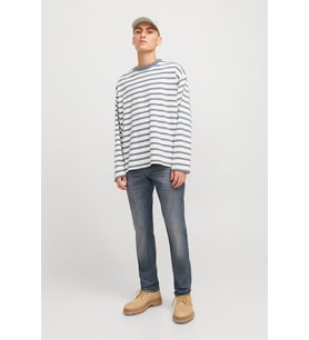 Jack & Jones JJIGLENN Erkek Slim Fit Jean Pantolon  JJICON JJ 619 (NOOS) (Gri)