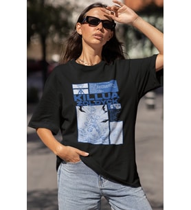 Killua Zoldyck Hunter X Hunter Baskılı Unisex Oversize Anime Karakter Tişört