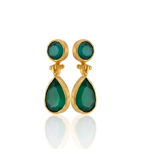 Kadir Jewellery 22 Ayar Altın Kaplama Vintage Küpe -El İşçiliği Ve Hipoalerjenik Küpe