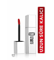 Kalıcı Parlak Likit Ruj (ŞEKER KIRMIZISI) - Shine Kiss Me More Lls - 011 Candy - 8682536083874 (Bordo)