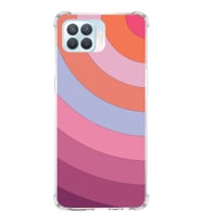 PrintiFy Oppo Reno 4 lite Uyumlu Köşe Korumalı Renk Cümbüşü F Tasarımlı Şeffaf Silikon Kılıf