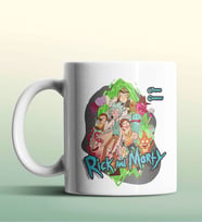 Kişiye Özel Rick and Morty Beyaz Renk Kupa (Beyaz)