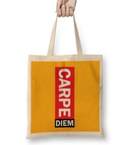 Carpe Diem Seize The Day Bez Çanta Uzun Saplı