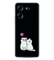 Tecno Pova 5 Kılıf Silikon Desen Özel Seri Love Cats 1690