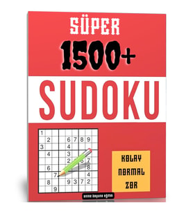 Süper 1500 Sudoku Kitap Seti (3 Süper Kitap)