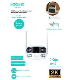 360+ Botslab Outdoor Kamera W302 Beyaz