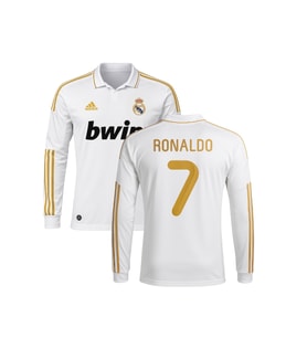 Ronaldo Real Madrid 2012 Sezonu Bwin Beyaz Uzun Kollu Retro Futbol Forması