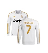 Ronaldo Real Madrid 2012 Sezonu Bwin Beyaz Uzun Kollu Retro Futbol Forması