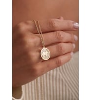 Kişiye Özel 925 Ayar Gümüş Minimal Fil Figürlü Kolye (Gold)