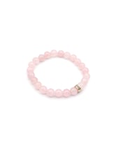 HAKİKİ A KALİTE DOĞAL PEMBE KUVARS BİLEKLİK 1.KALİTE 001