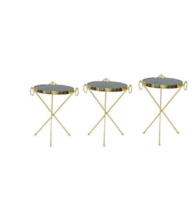 Brc 17525 Küpe Model Metal çelik Gold renk kaplama Düz siyah Temper cam El Yapım
