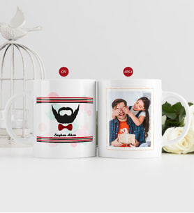BK Gift Kişiye Özel Babalar Günü Hediyesi Fotoğraflı Kupa Bardak-84 (Beyaz)