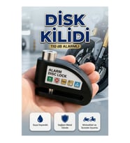 Alarmlı Disk Fren Kilidi 110 dB Anti Hırsızlık Motosiklet Scooter Bisiklet Güvenlik Kilidi
