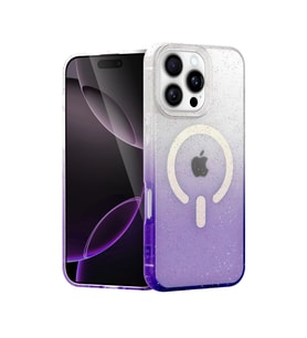 Apple İphone 16 Pro Max Pummel Shiny Magsafe Kapak - Mor