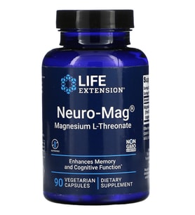 Lıfe Extensıon Neuro-Mag Magtein Magnesium L-Threonate 90 Veg Capsul.Usa.59.