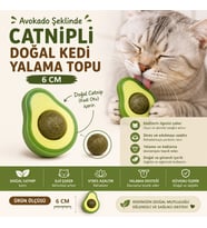 okado Şeklinde Catnipli Doğal Kedi Yalama Topu 6 Cm