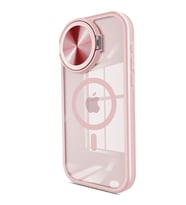 Iphone 14 Kılıf Teleskop Lens Magsafe Silikon Kapak - Pembe