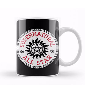 Supernatural All Star Converse Logo Kupa Bardak Porselen