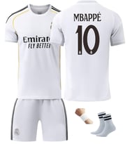 kylian mbappé 2025-2026 Yeni Sezon 10 Numara Beyaz Reeal Maadrid Çocuk Forma Takımı 4 Parça