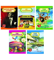 4.Sınıf Öğrencilere İngilizceyi Sevdiren Hikaye Seti (5 Kitap) (Beyaz)