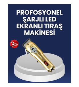 Mey İthalat® Ergonomik Tasarımlı, Hafif ve Taşınabilir Profesyonel Tıraş Makinesi