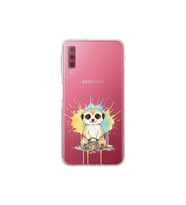 Samsung Galaxy A7 2018 ile Uyumlu Splash Mirket Tasarımlı Şeffaf Silikon Kılıf