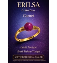 Sertifikalı Düşük Tansiyon Enerji Yüzüğü – Lal Garnet Taşı Ayarlanabilir Gold İnce Kasa Koç Aslan (Çok Renkli)