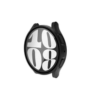Samsung Galaxy Watch 6 44mm Uyumlu Sert PC Kasa ve Ekran Koruyucu Zore Watch Gard 14 (Siyah)