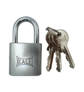 Kale KD001/10-640 prinç asma kilit 40 mm nikel kaplamalı