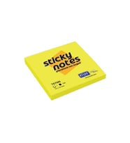Kraf Yapışkanlı Not Kağıdı 76x76 mm 100 yp Neon Sarı 7676N-Y