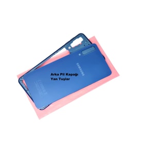 Samsung Galaxy A7 A750 (2018) kasa Arka Pil Batarya Kapağı MAVİ