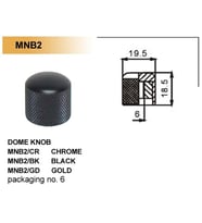 Valencia MNB2BK Kubbeli Potans Düğmesi Siyah (Tırtıklı)  Metal - Kaydırmaz Yüzey - Siyah