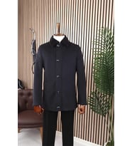 Kaşmir Regular İçi Kürklü Klasik Kaban İç Kürkü ve Yakası Çıkabilir-Antrasit