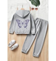 Çocuk Butterfly Eşofman Takımı (Gri)