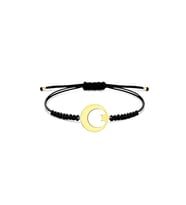 Alberaccessories, 925 Ayar Gümüş, Ay Yıldız İpli Bileklik