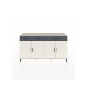 Kronos Konsol 4 Raflı 3 Çekmeceli 4 Kapaklı 176x59x99 Aytaşı-Aytaşı/Antrasit