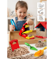Art Craft Sand House Tuğla Yapma ve Ev İnşa Etme Oyun Kumu Seti 750 gr Eğitici Oyuncak 3+ Yaş