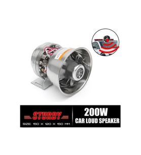 Siren 200w Profesyonel Uzaktan Kumandalı Metal Speaker N11.436