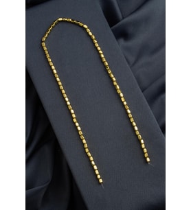 Hematit Doğal Taş Parlak Altın Sarı Silindir Kesim 3x5mm Dizi [AA]