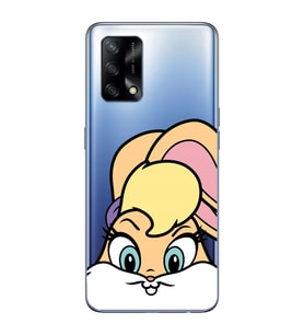 Oppo A74 Uyumlu Lola Bunny Desenli Şeffaf Telefon Kılıfı