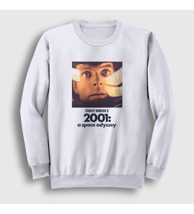 Presmono Unisex Beyaz Cover V2 Film 2001 A Space Odyssey Sweatshirt 241708tt