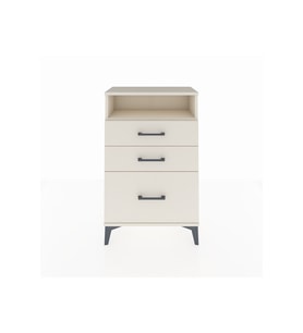 Arges Komodin Tek Raflı 3 Çekmeceli 60x30x96 Aytaşı-Aytaşı