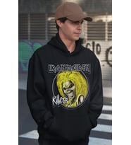 Iron Maiden Killers Rock Metal Baskılı Unisex Oversize Müzik Grubu Hoodie
