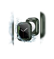 Apple Watch 40mm Uyumlu 360 Derece Korumalı Kasa ve Ekran Koruyucu Zore Watch Gard 12 (Koyu Yeşil)
