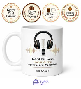Müzik Prodüktörü Hit Şarkıların Mimarı Kahve Kupası Özel Tasarım Hediye Bardak