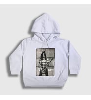 Presmono Unisex Çocuk Beyaz Amps Guns N' Roses Slash Kapüşonlu Sweatshirt 39795tt