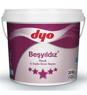 Dyo Beşyıldız Plastik İç Cephe Boyası 20 Kg Şampanya