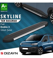 Fiat Doblo 3 Uzun Şase Skyline Krom Yan Basamak 213 Cm 2023 Üzeri A+ Kalite