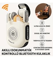 Akıllı Dokunmatik Kontrollü Bluetooth Kulaklık – Uzaktan Video Kaydırma & Fotoğraf Çekme